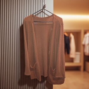 SHEIN Brown Knit Cardigan